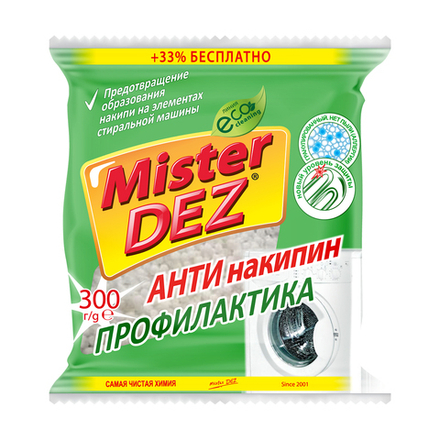 Средство для удаления накипи Mister Dez Eco-Cleaning Антинакипин Профилактика, 300 г