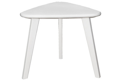 Стол журнальный Ретро треугольный (белый лак)