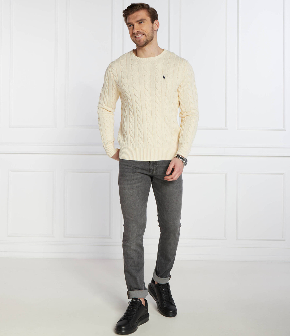 Свитер POLO RALPH LAUREN - кремовый(710775885)