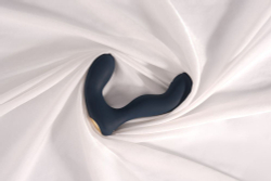 Темно-синий вибромассажер простаты с пульсацией Iker Neo