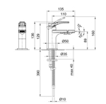 Смеситель для биде и рукомойников Fantini Lissoni, хром 26 02 B008WF