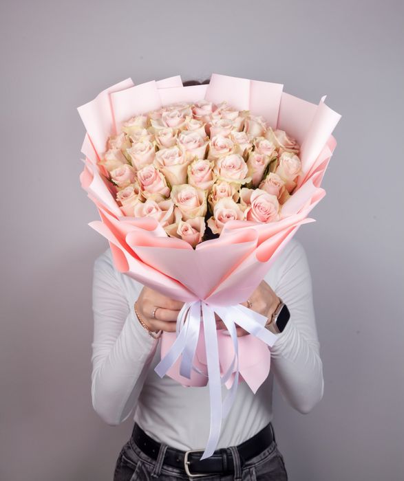 Букет роз Пинк Атена 40см (в упаковку)*
