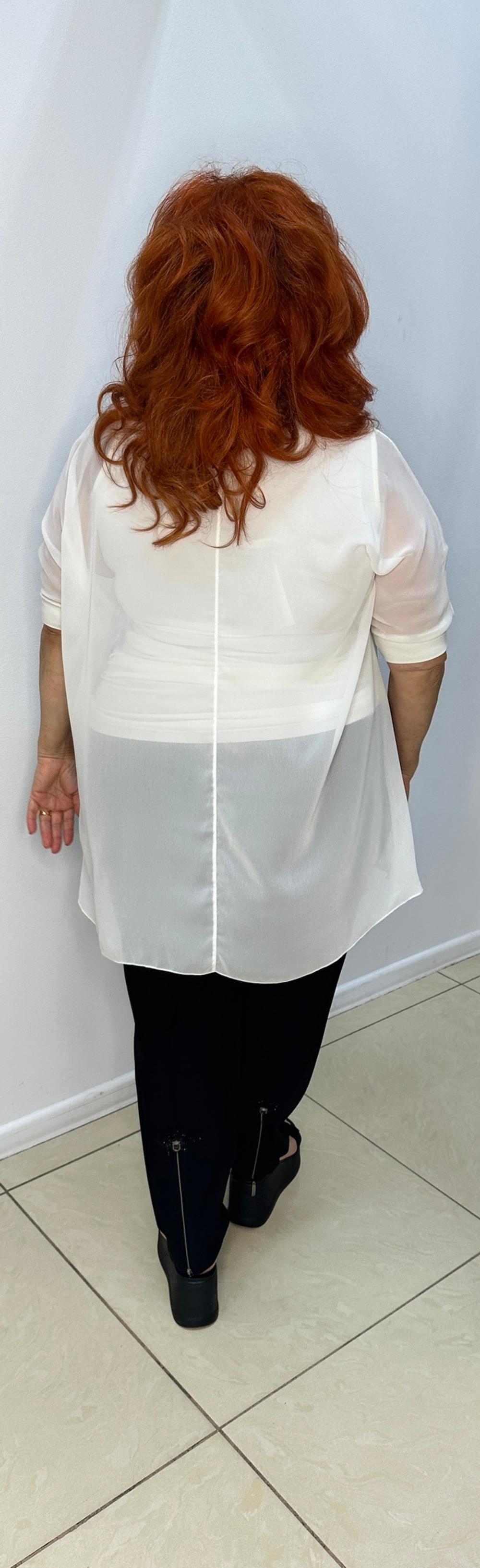 Яркая летняя туника-двойка с оригинальным принтом