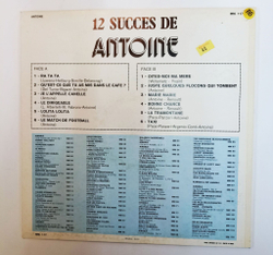 Винтажная виниловая пластинка LP Antoine 12 Succes De Antoine (France 1973)