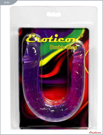 Фиолетовый двусторонний фаллоимитатор - 29,8 см. (Цвет: фиолетовый)