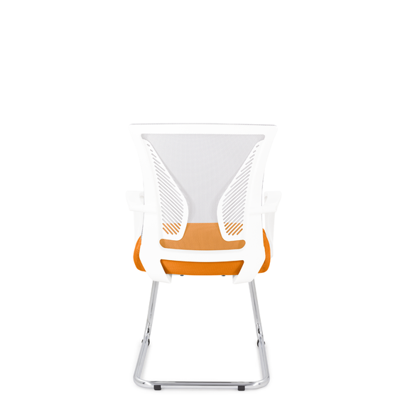Кресло СН-800 Энжел белый Н/п Нео СН TW-71/Е105-к (серебристый/оранжевый)