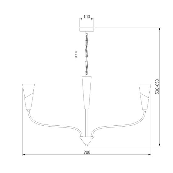 Подвесная люстра Eurosvet Rhyton 60167/8 никель