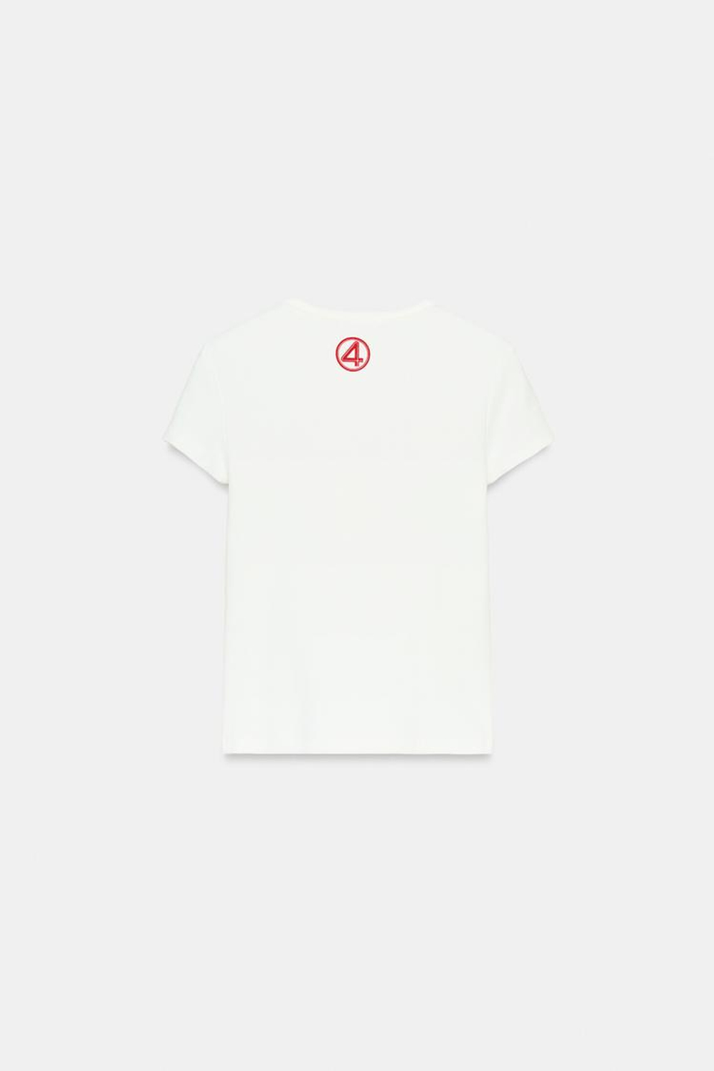 ZARA ФУТБОЛКА «МИСТЕР ФАНТАСТИК» MARVEL©, ЖЕЛТОВАТО-БЕЛЫЙ