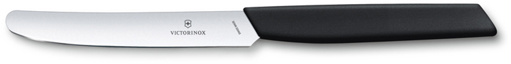 Фото нож столовый VICTORINOX Swiss Modern прямое лезвие из нержавеющей стали 11 см рукоять из синтетического материала чёрного цвета с гарантией