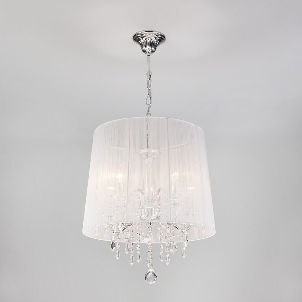 Подвесной светильник Eurosvet Allata 2045/5 хром/белый