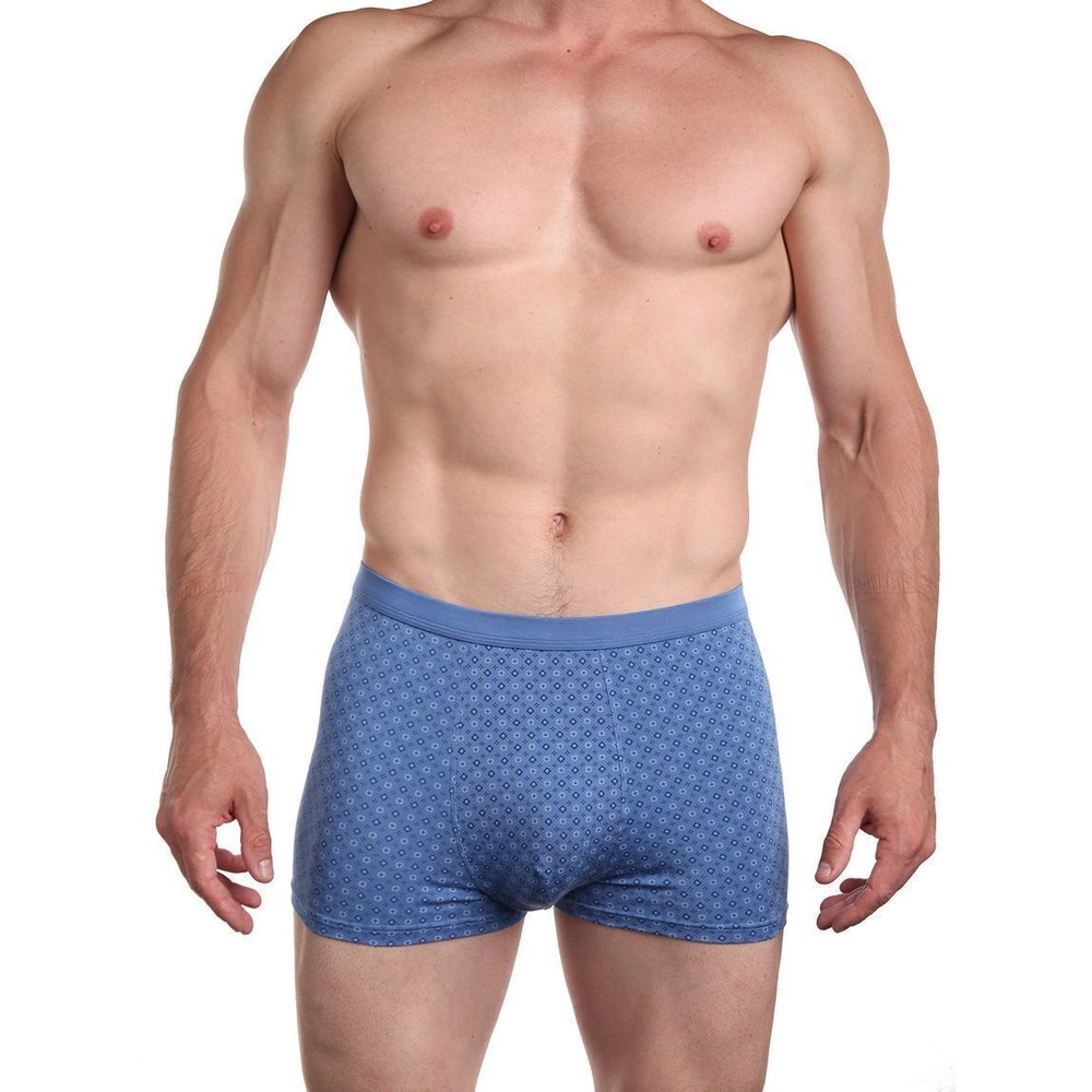 Мужские трусы-боксеры с мелким узором (Размер: M) (Цвет: черный)