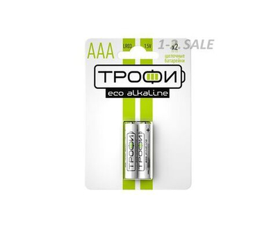 Элемент питания ТРОФИ ECO ENERGY LR03/286 BL2