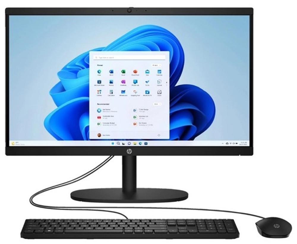 Моноблок HP All-in-One 22-dg0020ci BK4W6EA черный