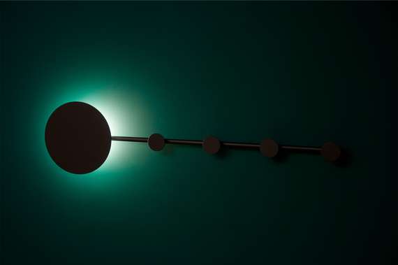 Настенный светильник - вешалка Han черный