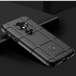 Чехол для Motorola Moto G7 Play цвет Black (черный), серия Armor от Caseport