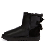 Угги Mini Bailey Bow Fur Brush Metallic Boot Black