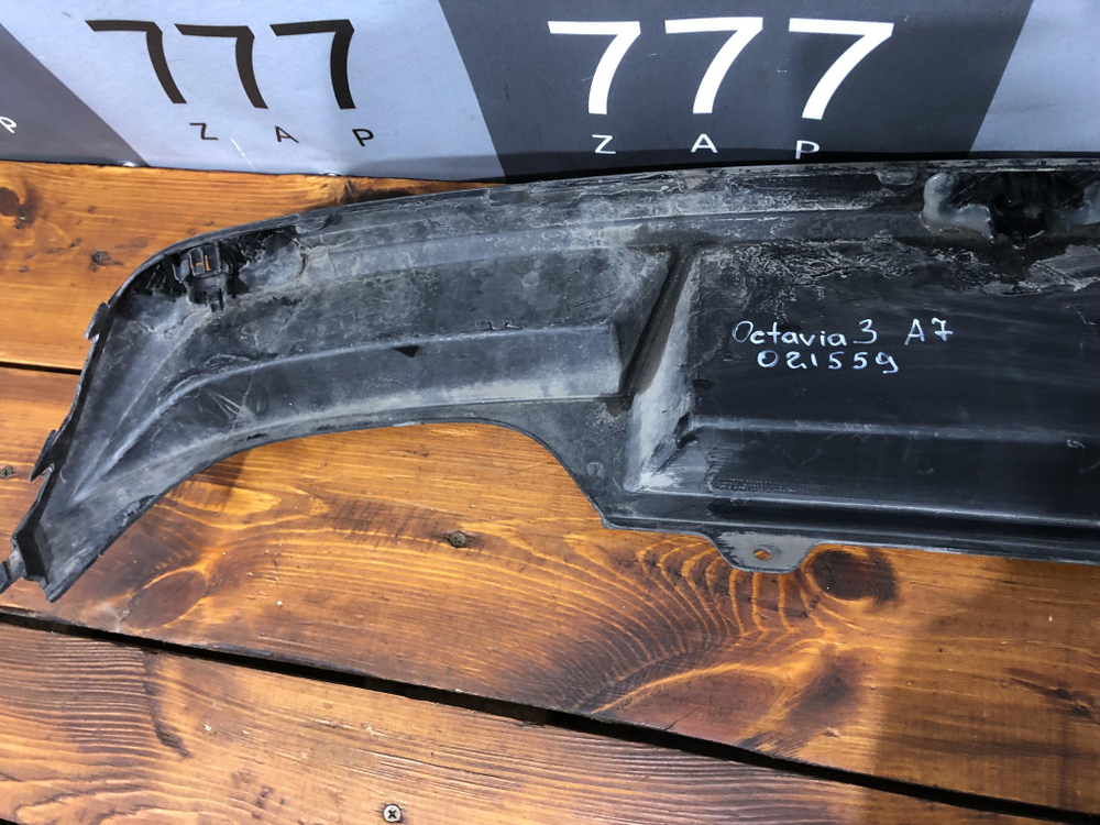 Юбка заднего бампера Skoda Octavia 3 (A7) 13-17 Б/У Оригинал 5E5807521