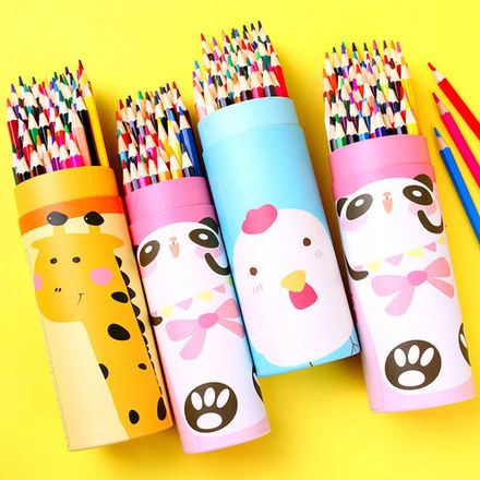 Цветные карандаши и фломастеры