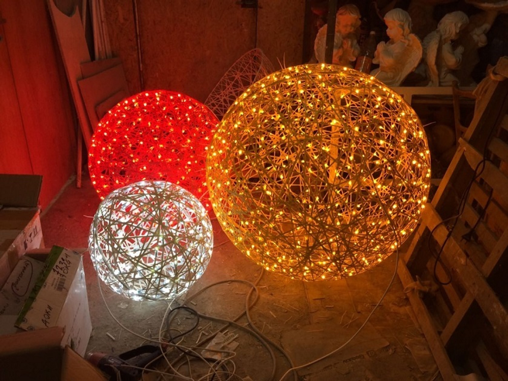 Светящийся шар, армированный композит