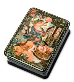 ШК-19/ 4-K Шкатулка в технике декупаж «Колобок» (10х8х3,5)