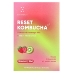 Everydaze, Reset Kombucha, сухая смесь для напитков, клубника и киви, 10 пакетиков по 5 г (0,18 унции)