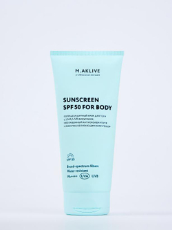 Солнцезащитный крем для тела SPF30 M.AKLIVE, 200 мл + ПОДАРОК Увлажняющий крем-флюид 200 мл