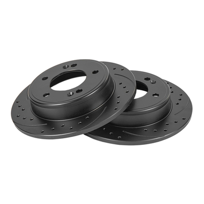 Диск тормозной GANZ задний перфорированный PRO-Line с покрытием (комплект - 2 шт) HYUNDAI Elantra Sedan / Veloster 2011 / D=262mm Арт.: GIJ06034S