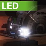 Циркулярная мини пила аккумуляторная Greenworks G24MCS Арт. 1501207, 24V, бесщеточная, без АКБ и ЗУ