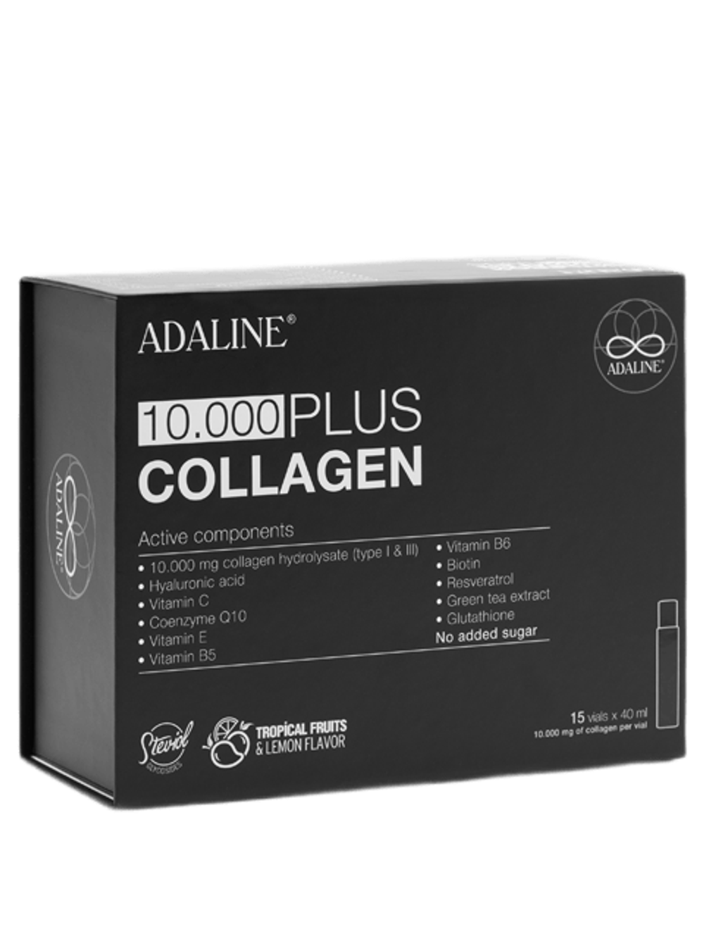 ADALINE 10.000 PLUS, Питьевой коллаген 15х40 мл