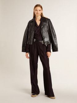Ball Star in glitter with leather star and metallic leather heel tab