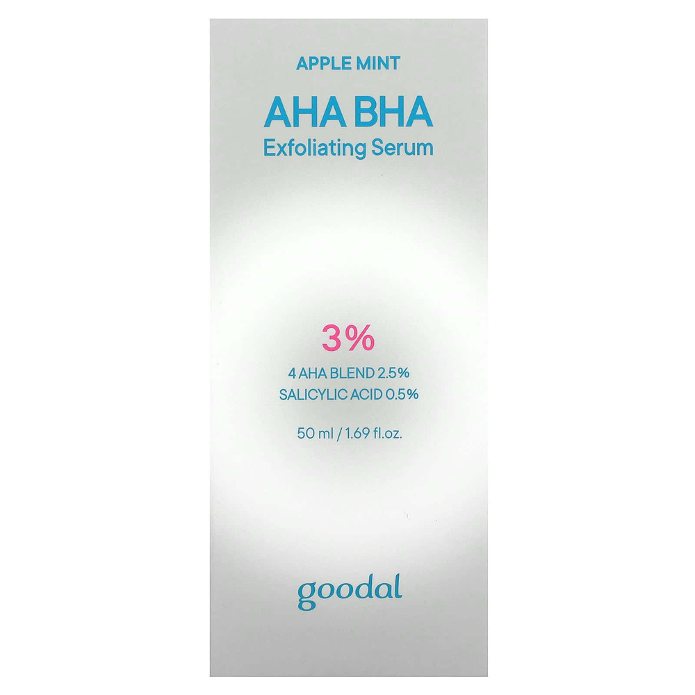 Goodal, отшелушивающая сыворотка с АГК и БГК, с яблочной мятой, 50 мл (1,69 жидк. унции)
