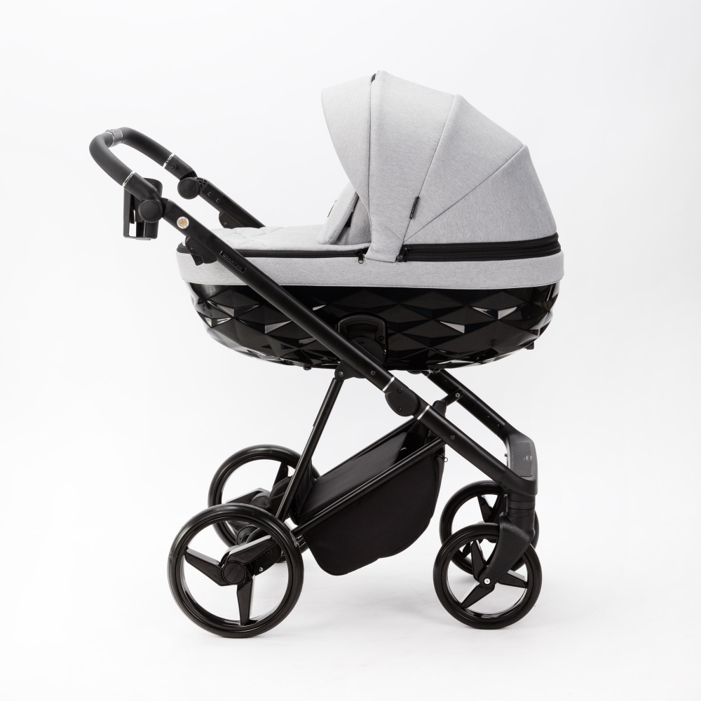 Детская универсальная коляска Adamex Quantum TIP Q-TK10 (2в1) Светло-серый