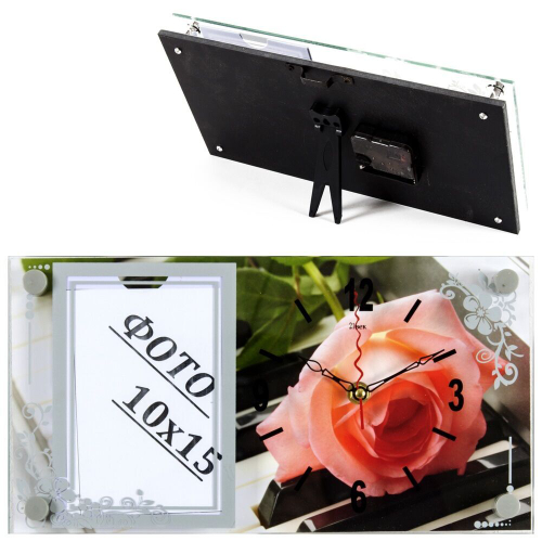 Часы 21 Bek настенно-настольные 1732-1025 "Роза"