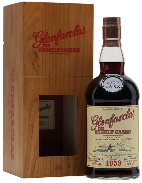 Виски Glenfarclas 1959 Family Casks in wooden box, 0.7 л.