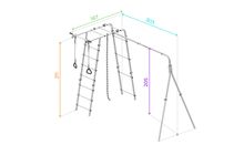 ROMANA Полянка Плюс 2 (желтый/серый) (с качелями Диск)