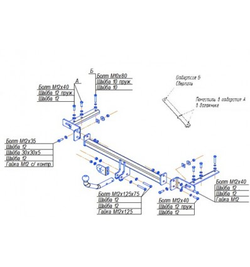 Фаркоп Oris на Chevrolet Epica 2007-2010(паспорт и сертификат в комплекте,без электрики) 5253-A