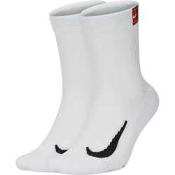 Теннисные носки Nike Multiplier Crew 2PR Cushion - White