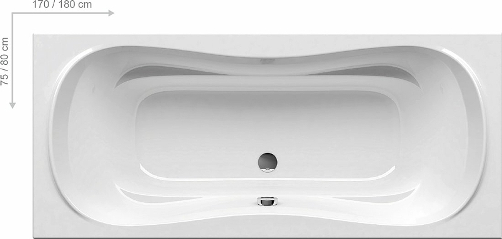 Акриловая ванна Ravak Campanula II 180x80 CB21000000 без гидромассажа