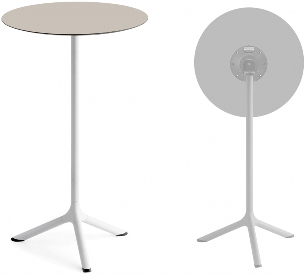 Стол ламинированный барный складной Scab Design Tripe Folding, белый, тортора