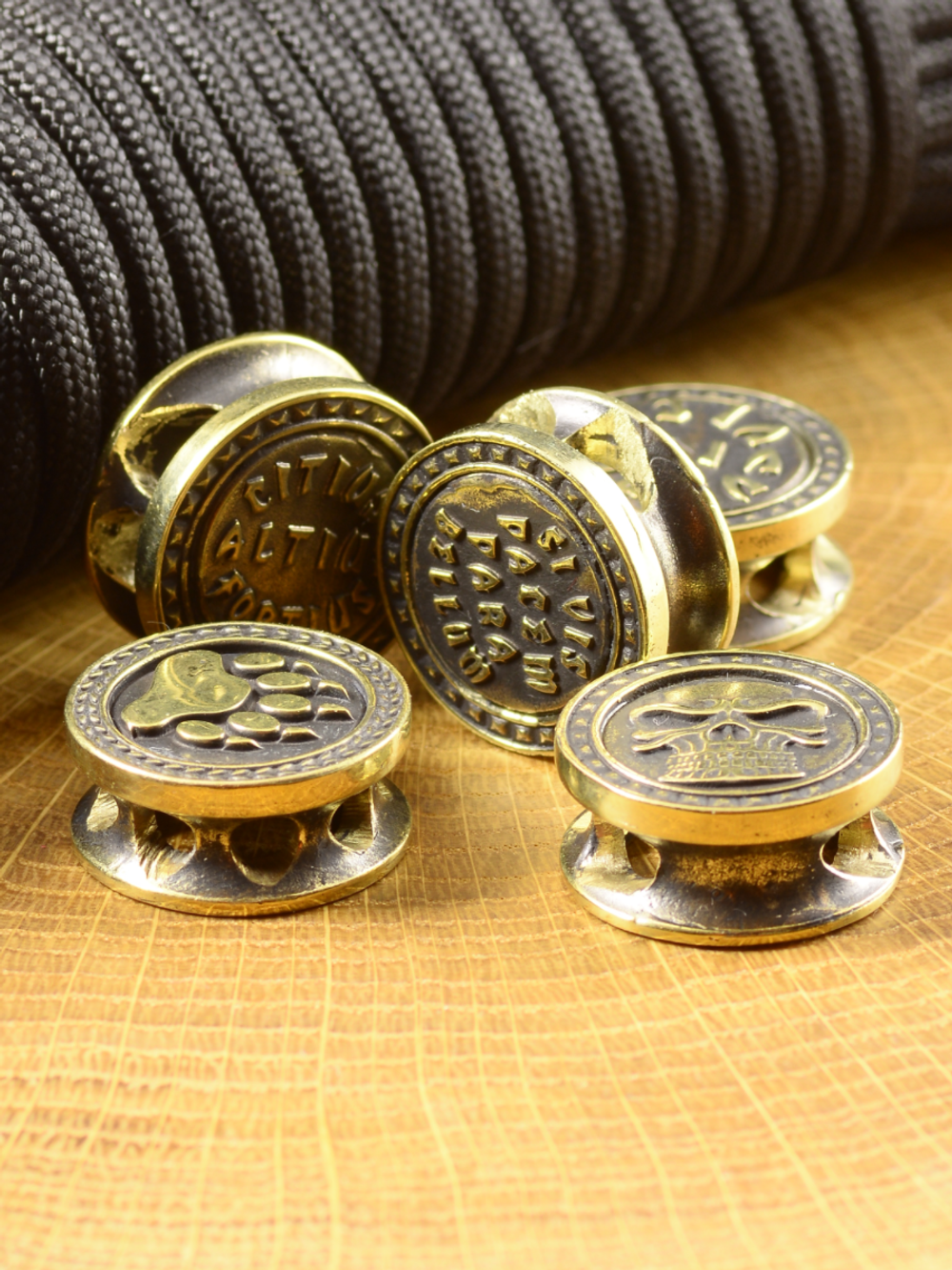 Бусина-вставка «Медвежья Лапа» из латуни