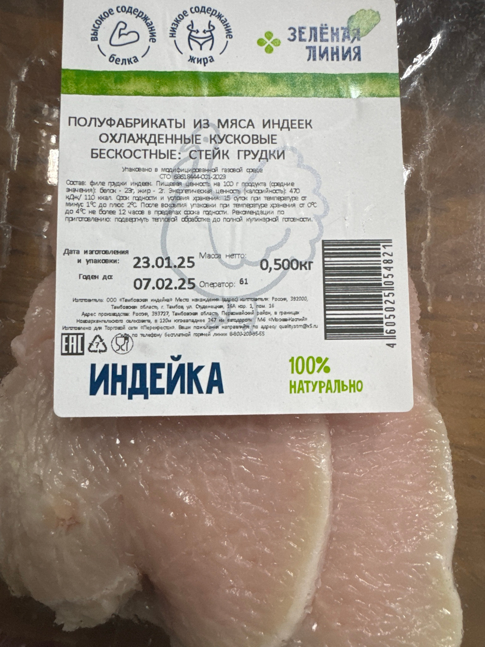 Стэйк из индейки