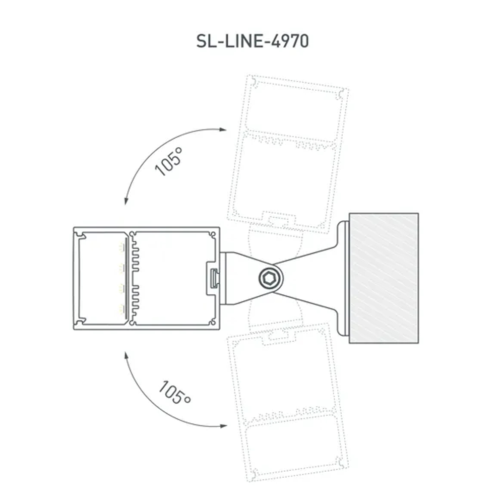 Профиль SL-LINE-4970-2000 BLACK (BY) (Arlight, Алюминий) 062513