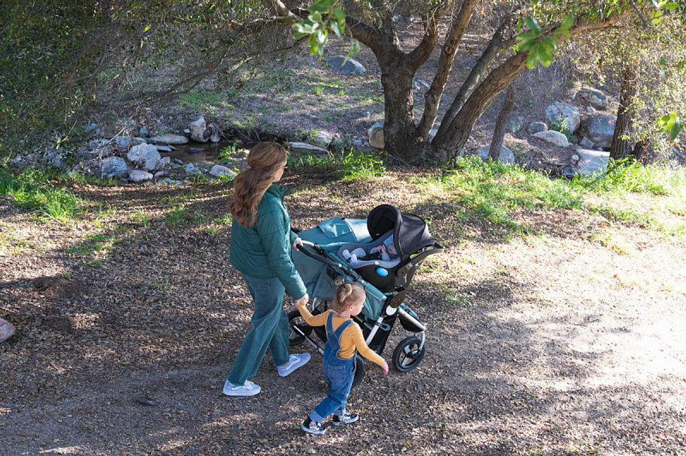 Прогулочная коляска для двойни Bumbleride Indie Twin Sea Glass