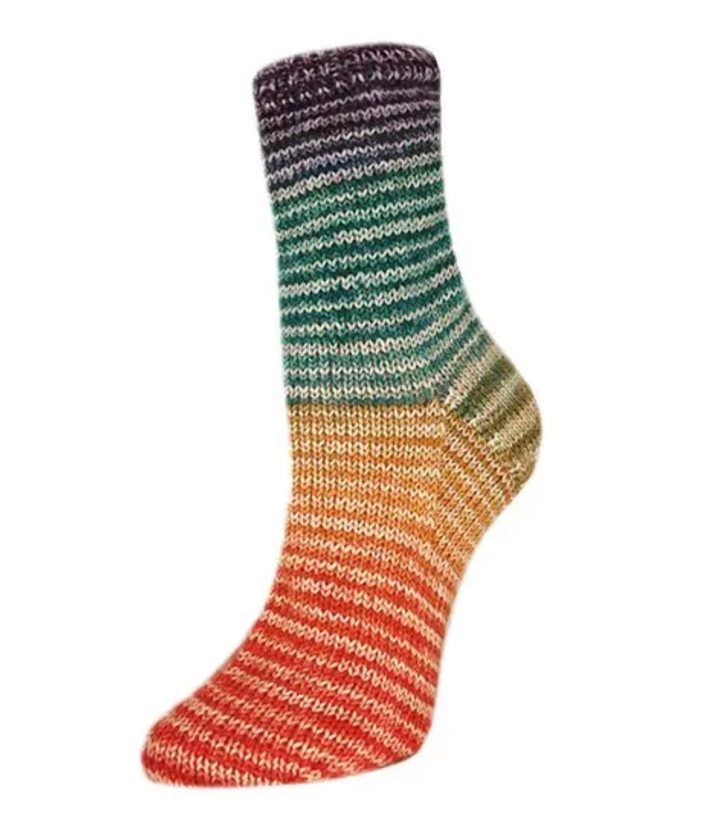 Пряжа Rellana Flotte Socke 4f. Perfect Rainbow (3125)