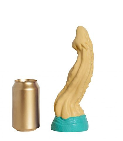 Бежевый фаллоимитатор Песчаная Змея medium - 24 см.