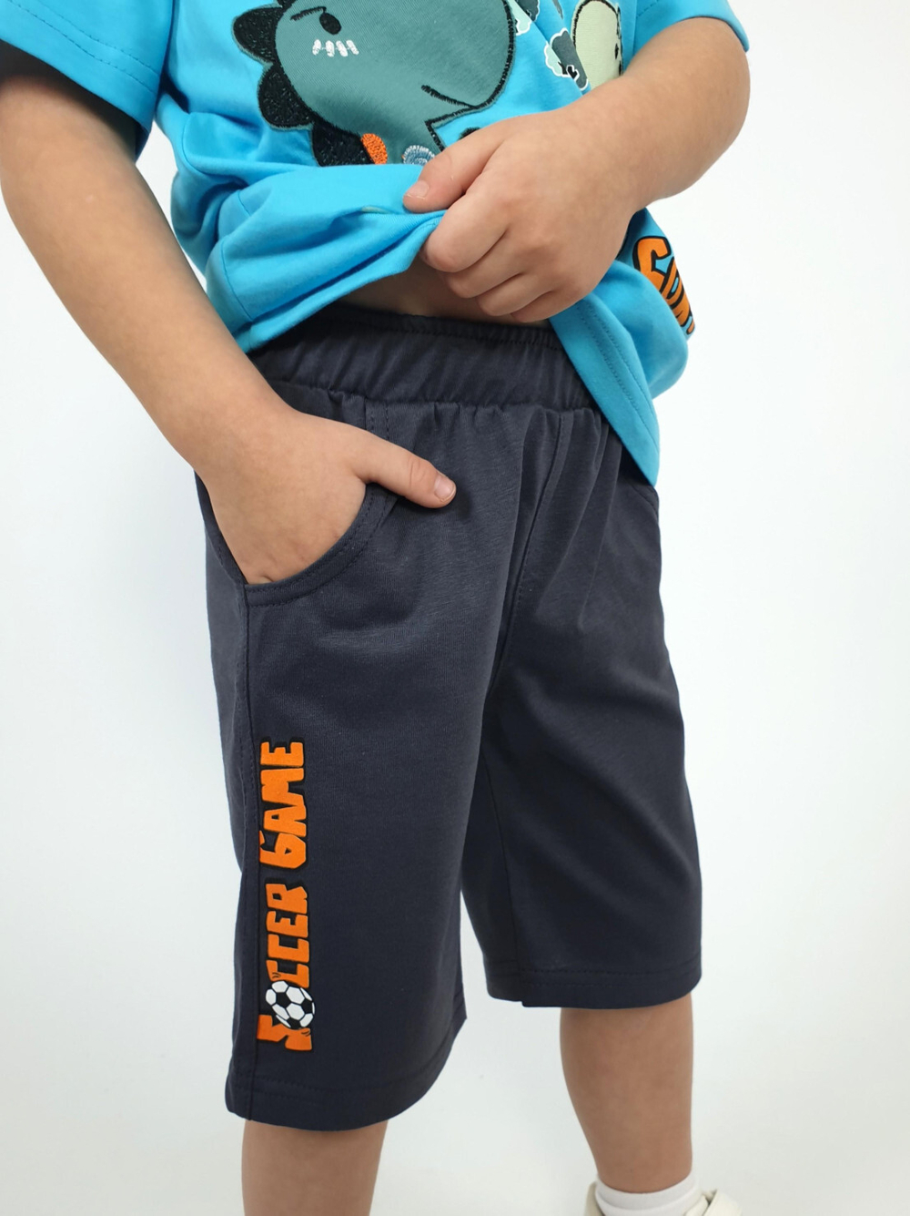 01-137-2 Комплект фуфайка+шорты для мальчика Luneva