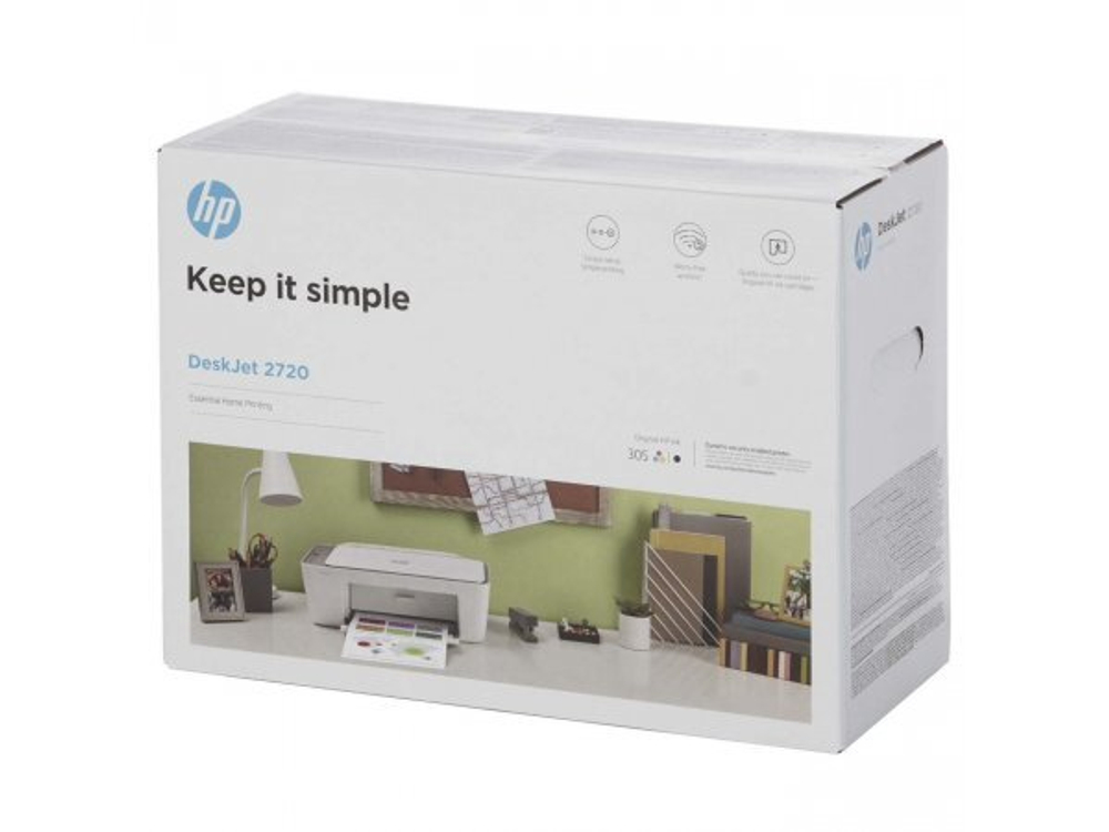 МФУ струйное HP DeskJet 2720 цветное (3XV18B)