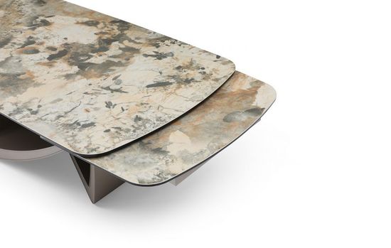 Стол обеденный раздвижной Scandi 200-300 испанская керамика на стекле