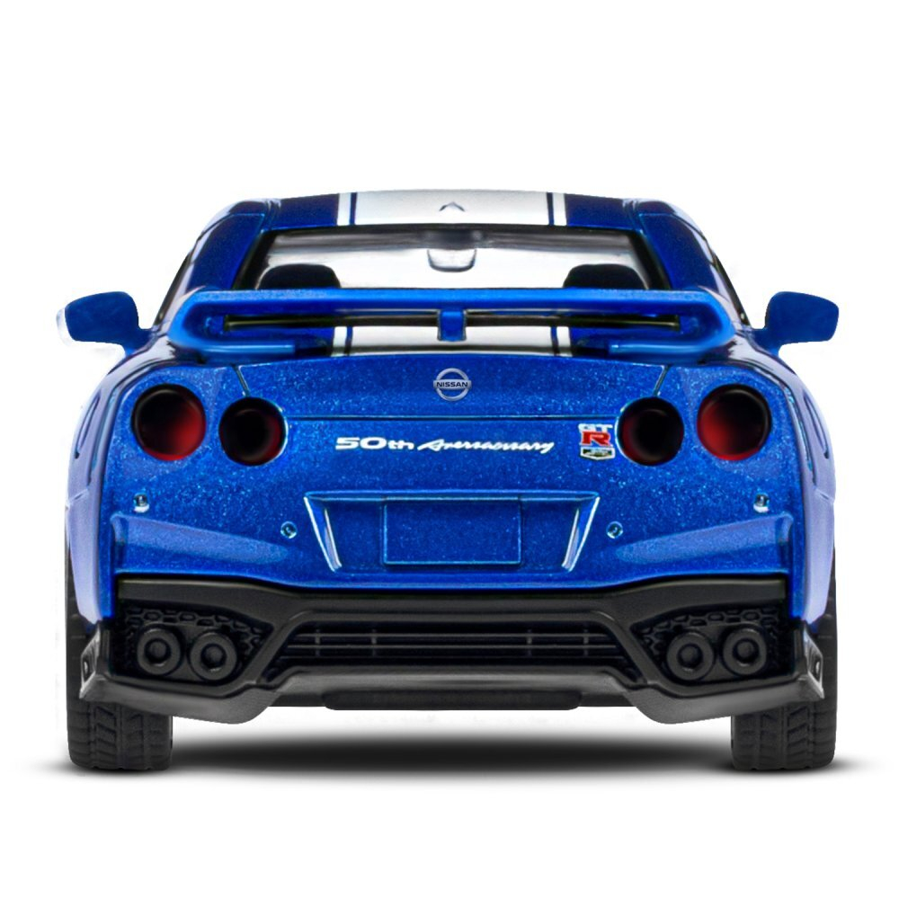 Модель 1:42 Nissan GT-R (R35), синий, откр. двери, инерция