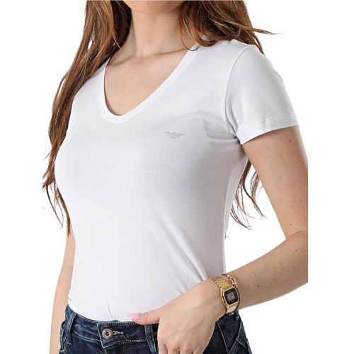 Женская футболка белая V NECK Emporio Armani 164407_CC318 00110